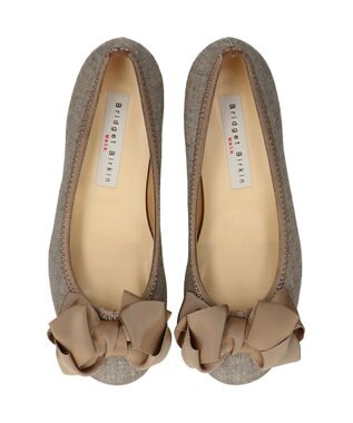 Bridget Birkin ＜3E＞【Bridget Birkin Walk】グログランリボンウォーキングパンプス グレー雑材