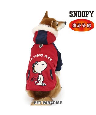 PET PARADISE スヌーピー 遠赤外線 コート 《ボルドー》 中型犬 大型犬