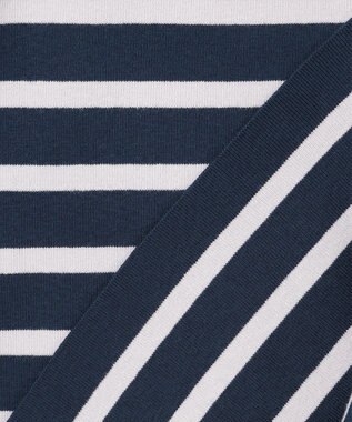 J.PRESS YORK STREET 【UNISEX】バスクボーダー ニット ブルー系1