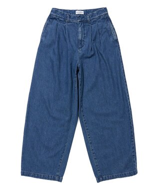 woadblue TUCKER タッカー / ワイドデニムパンツ MIDBLUE