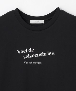 ANY エニィファンクションドルマンスリーブＴシャツ ブラック(ロゴ)