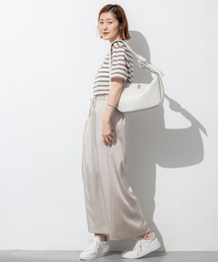 23区 ラウンド ショルダーバッグ アイボリー系