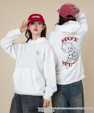 WEGO 【ユニセックス着用ITEM/裏起毛】HOTSTUFFグラフィックプルオーバー