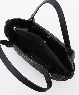 LA BAGAGERIE つまみハンドル　サマー2wayミニトートバッグ ブラック