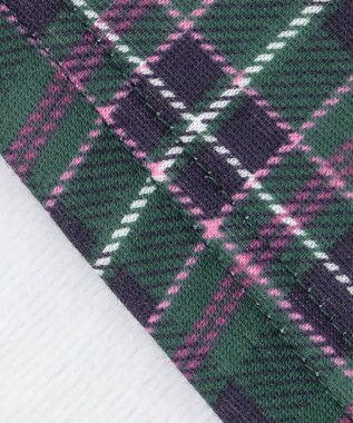 ANY KIDS 裏シャギーチェックショートパンツ グリーン系