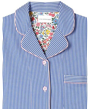 une nana cool 【綿混】ロンドンストライプ半袖パジャマ MADE WITH LIBERTY FABRIC BU
