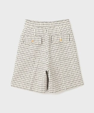 GRACE CONTINENTAL チェックツイードハーフパンツ キナリ