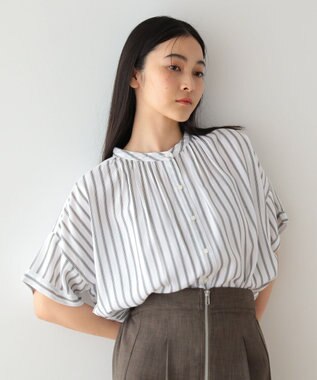 Green Parks Ｉ　アソート柄さらっとレーヨンブラウス Stripe