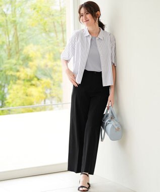 ANY SIS S 【2WAY】サテン タンクトップ ライトグレー