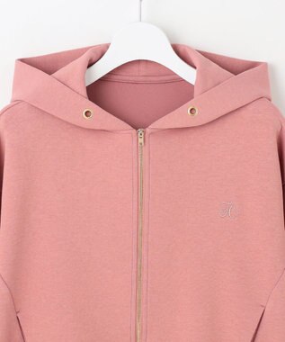 Feroux アイコン刺繍 ダンボール パーカー ピンク系