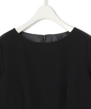 ICB 【洗える・ブラックフォーマル】 TaPeダブルクロス ワンピース ブラック系