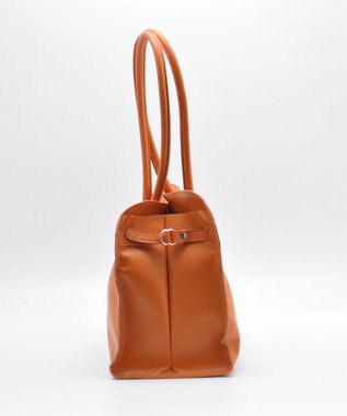 blancle シュリンクレザー ワイドボストン オレンジ