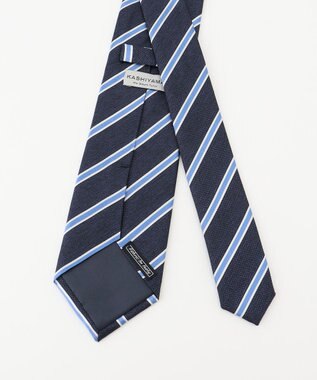 KASHIYAMA KASHIYAMAオリジナル【JAPAN MADE】レジメンタルネクタイ ブルー