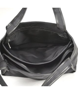 Y'SACCS ヒートエンボス ポルカドットトート Mサイズ ブラック