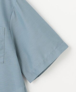 ANY シアーテックリネンシャツ ブルー