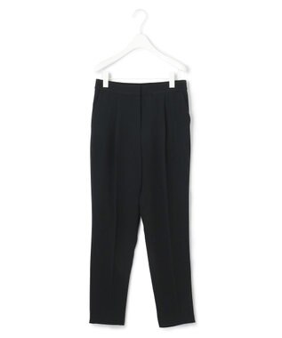 ICB 【人気のため新色追加・洗える】Naiaバックサテン テーパードパンツ ブラック系