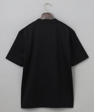 GOTAIRIKU 仕事で着られる綿100%【クルー以上モック未満】カバーネック DRESS Tシャツ(26年モデル) ブラック系