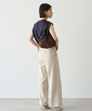 russet 【WEB限定】スエード巾着4WAYショルダーバッグ(CE-1793-WEB) D.Brown