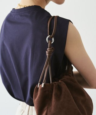 russet 【WEB限定】スエード巾着4WAYショルダーバッグ(CE-1793-WEB) D.Brown