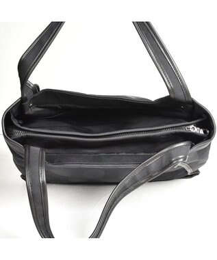 Y'SACCS ヒートエンボス ポルカドットトート Mサイズ ブラック