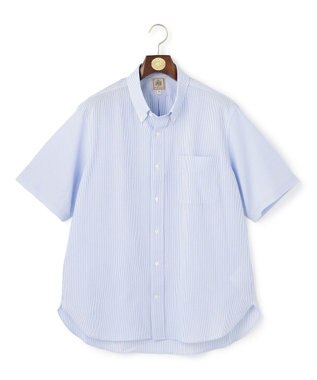 J.PRESS MEN 【KING SIZE / BEAT HEAT SYSTEM】半袖シャツ / B.D. サックスブルー系1