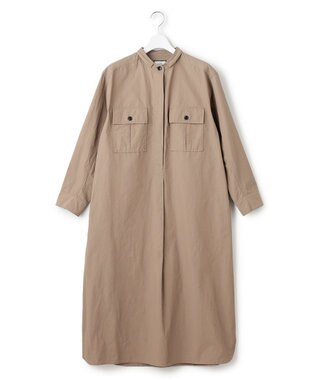 J.PRESS YORK STREET 【WOMEN】ミリタリーシャツワンピース ベージュ系