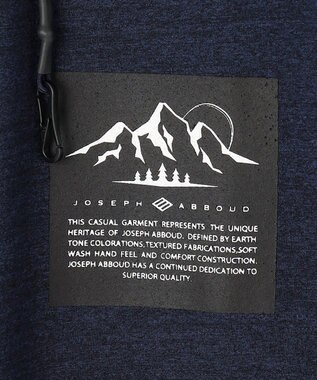 JOSEPH ABBOUD MOUNTAIN 【UNISEX】マスクホルダー付 オーガニックTシャツ ダルブルー系
