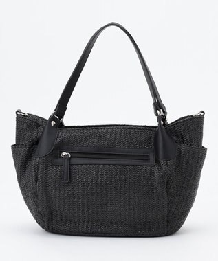 LA BAGAGERIE つまみハンドル　サマー2wayミニトートバッグ ブラック