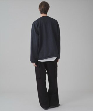 WEGO 【ユニセックス着用アITEM/２点SET】フェイクスウェードアンサンブルカーディガン ブラック中濃色