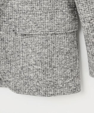 JOSEPH ABBOUD 【イタリア素材/軽量/ストレッチ】スライバー千鳥 ジャケット ライトグレー系3