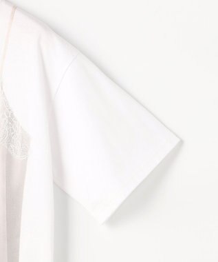 組曲 S 【先行予約・WEB限定】トロンプルイユ レースキャミソール Ｔシャツ ホワイト系