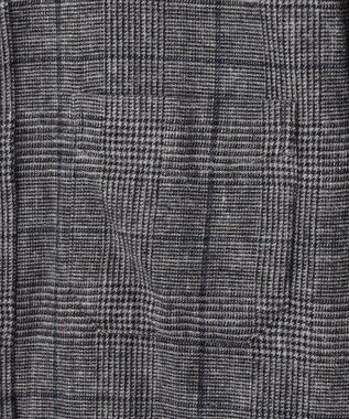 JOSEPH ABBOUD 【キングサイズ・柔らかな肌触り】 オーガニックラフィ グレンチェックシ ャツ ブラック系4