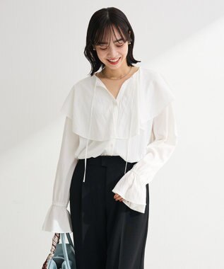 Green Parks ラッフルブラウス