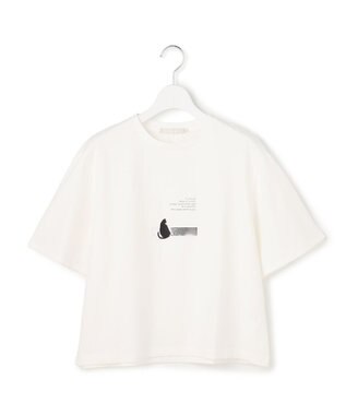 ICB ロゴTEE（猫モチーフ） オフホワイト