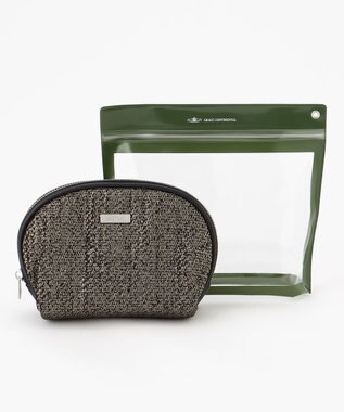 GRACE CONTINENTAL Fabricシェルポーチ-AW