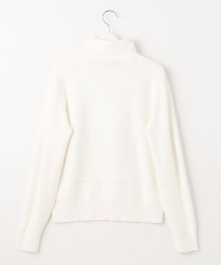 23区GOLF 人気ニットアイテムが今季も登場【WOMEN】【洗える】スノーモチーフ モックネックニット アイボリー系