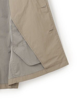 JOSEPH HOMME 【LEON 掲載】ブライトナイロンシャンブレー 　シングルブレストスプリングコート ベージュ系