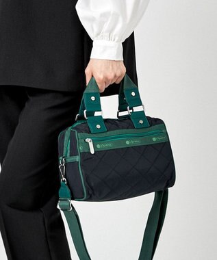 LeSportsac MINI SATCHEL BAG/ディープネイビーキルト ディープネイビーキルト