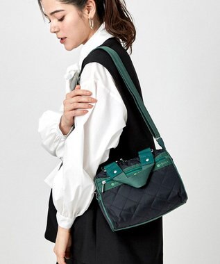 MINI SATCHEL BAG/ディープネイビーキルト / LeSportsac