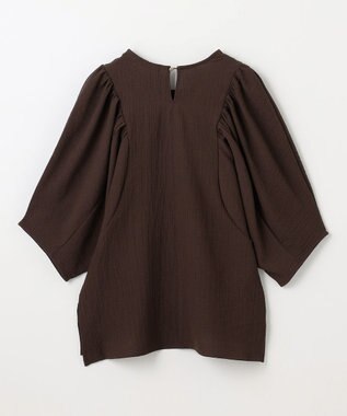 ANY ボリュームショルダーふくれプルオーバー ブラウン