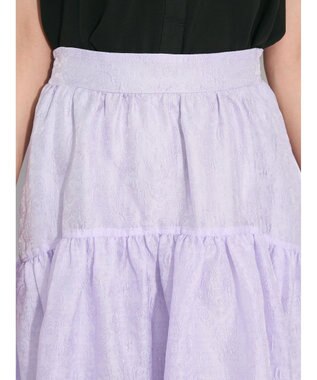 Green Parks ジャガードボリュームスカート Purple