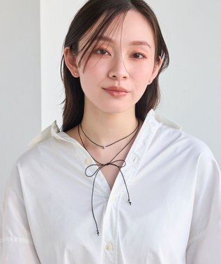 Phoebe 【金属アレルギー対応】ハートリーフセラミックピアス　シルバー/ニッケルフリー（片耳） シルバー