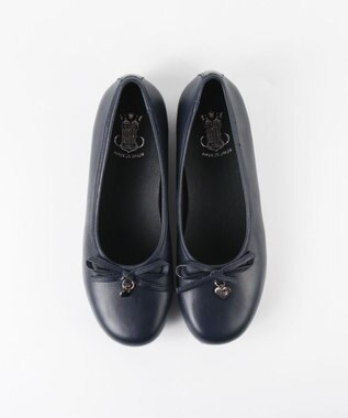 BONTRE 【BONTRE/ボントレ】レザーバレエシューズ/50301-VA ネイビー