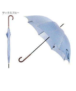 MOONBAT LANVIN COLLECTION 長傘 カチオンジャカード サックスブルー