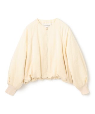 BEIGE， NIQUET / ノーカラーブルゾン Ecru