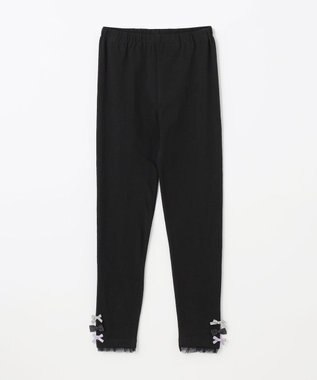  裾リボン レギンス