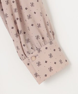 ANY SIS 【洗える】2WAYボウプリント ワンピース ベージュ系