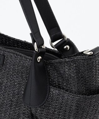 LA BAGAGERIE つまみハンドル　サマー2wayミニトートバッグ ブラック