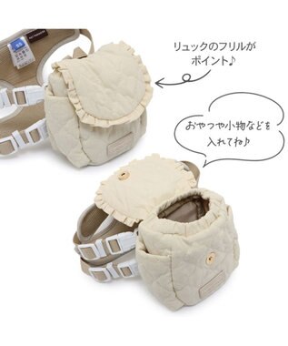 PET PARADISE ペットパラダイス キルトリュック付き ハーネス Ｓ 小型犬 ベージュ