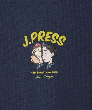 J.PRESS MEN 【AaronChang】【UNISEX】ワンポイント Ｔシャツ ネイビー系